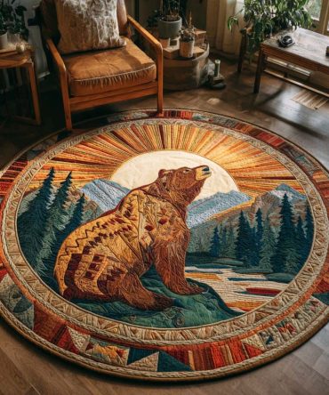 Wild Fang Quilted Round Mat