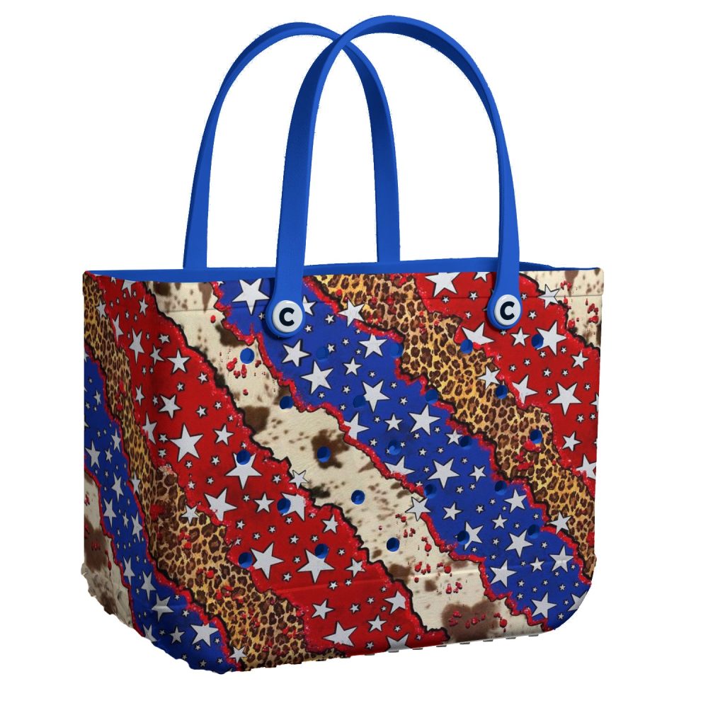 Vibrant Stars & Stripes Tote Bag - Stylish, Durable, Spacious - Perfect For Everyday Use!