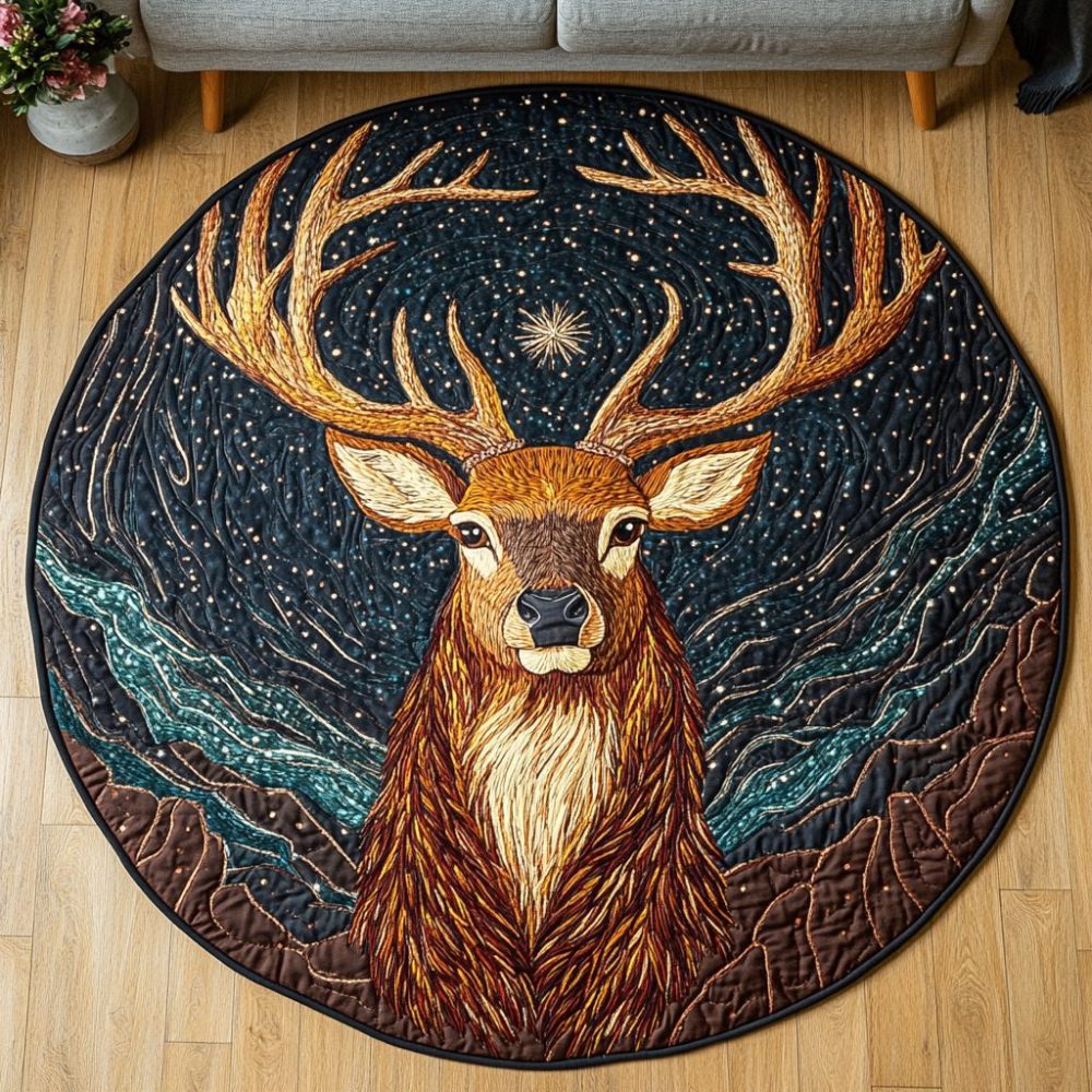 Wild Grace Quilted Round Mat