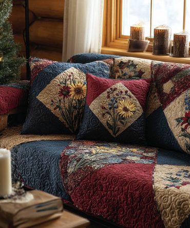 Wild Harvest Quilted Sofa Cover