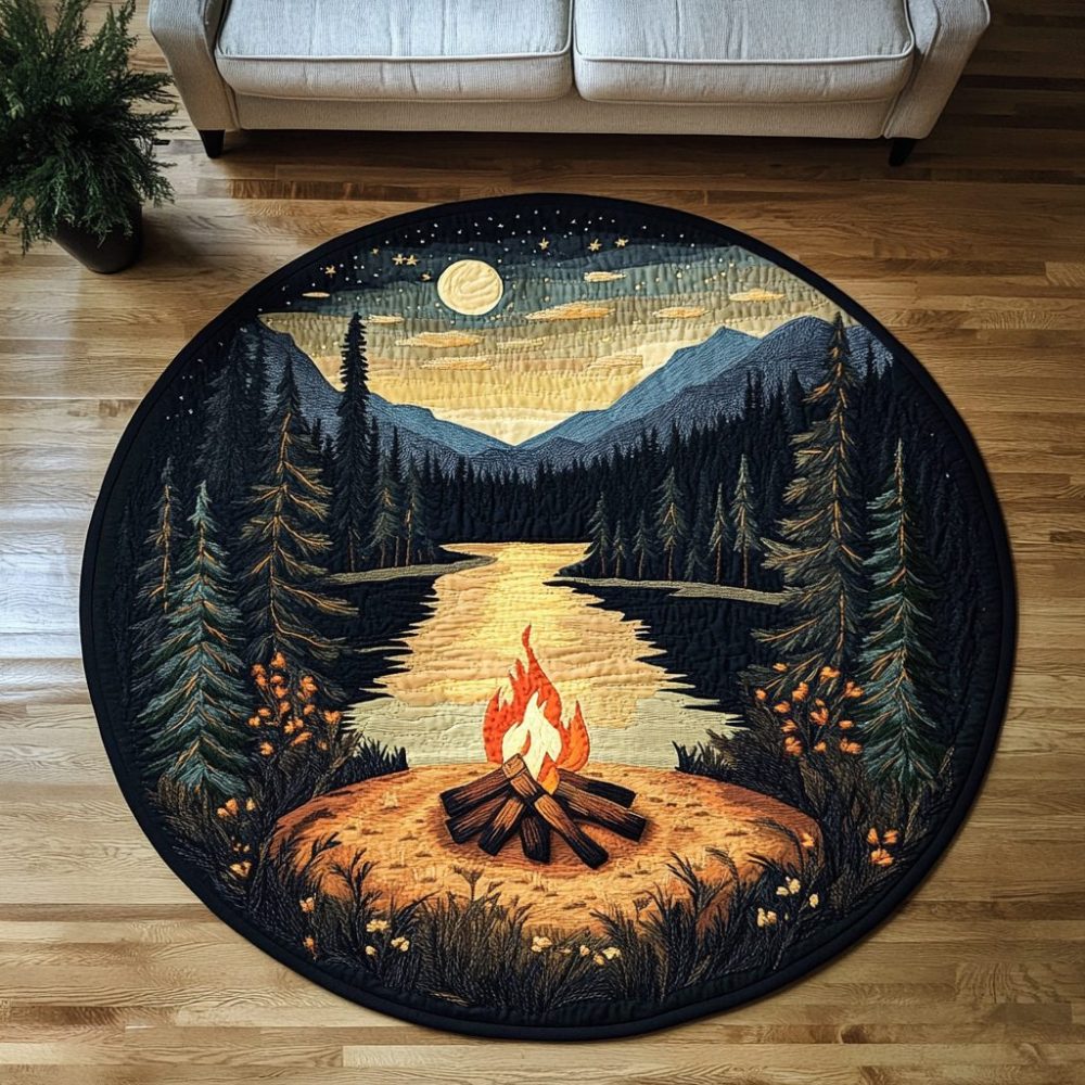 Wild Haven Quilted Round Mat