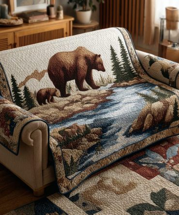 Wild Haven Quilted Sofa Cover