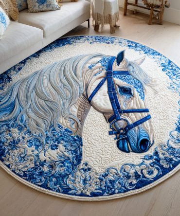 Wild Horizon Path Quilted Round Mat