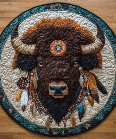 Wild Plains Quilted Round Mat