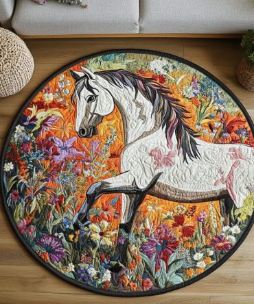 Wild Spots Quilted Round Mat