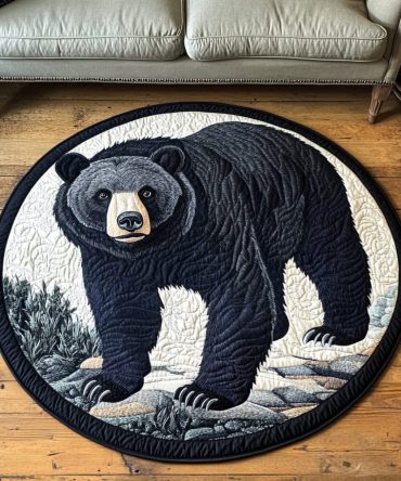Wild Tracks Quilted Round Mat