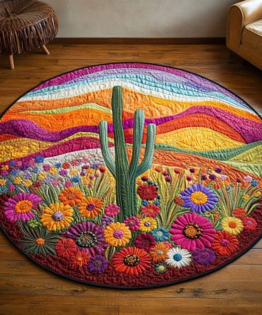 Wild West Wonders Quilted Round Mat
