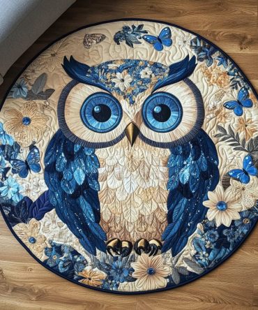 Wild Wisdom Quilted Round Mat