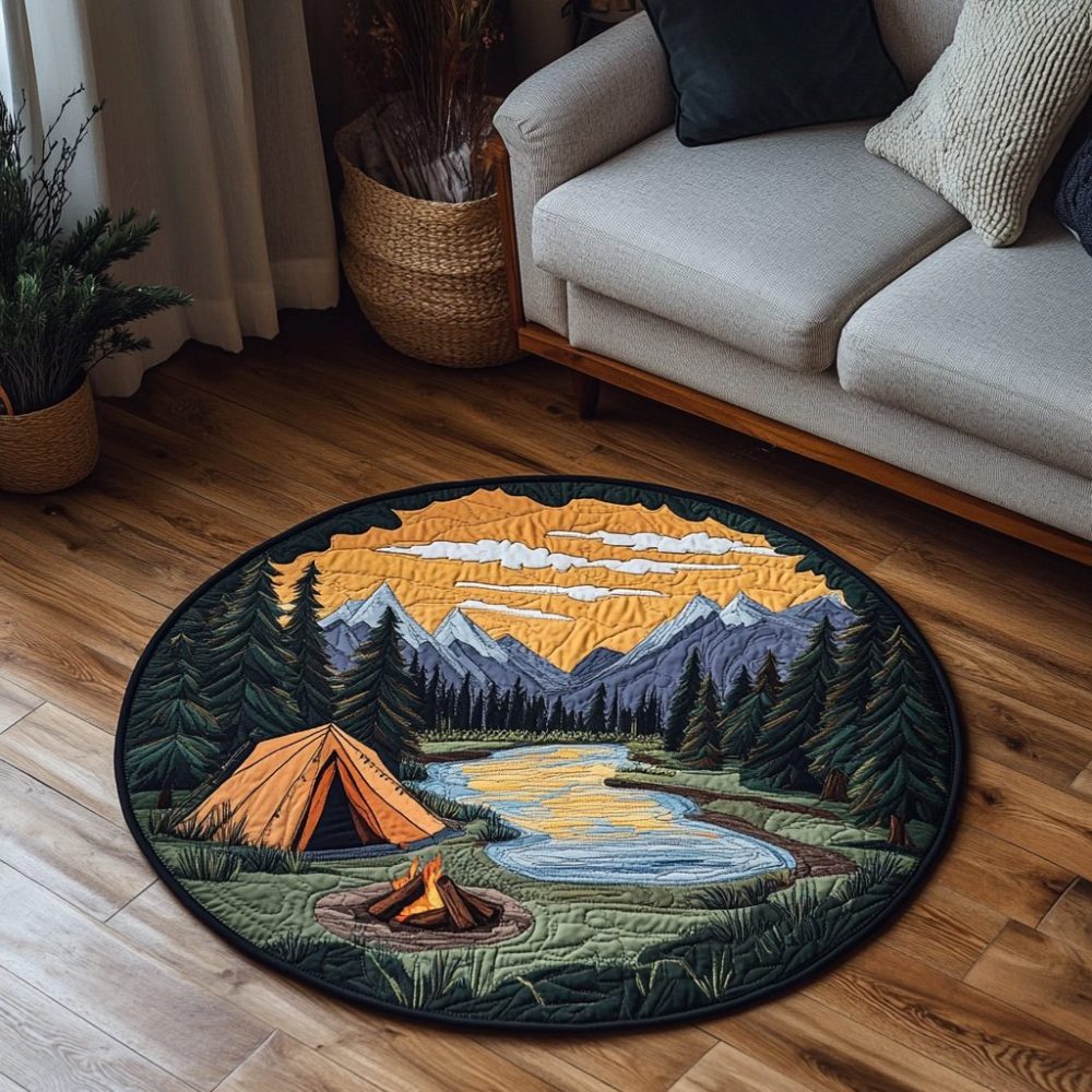 Wilderness Bliss Quilted Round Mat