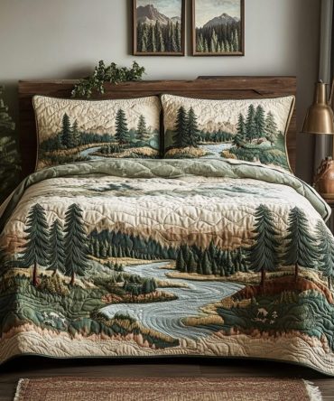 Wilderness Escape 3-Piece Quilted Bedding Set
