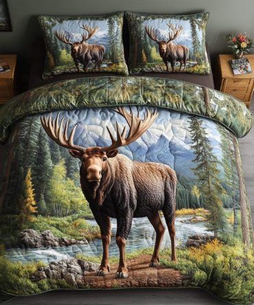Wilderness Giant 3-Piece Quilted Bedding Set