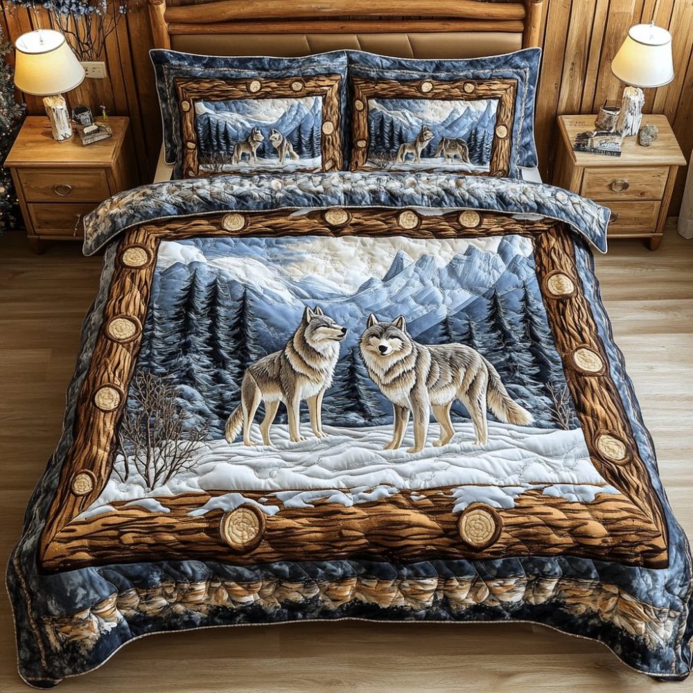 Wilderness Spirit 3-Piece Quilted Bedding Set