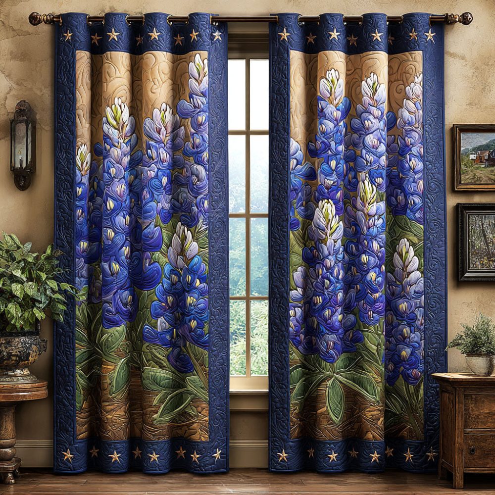 Wildflower Glory Quilted Curtains