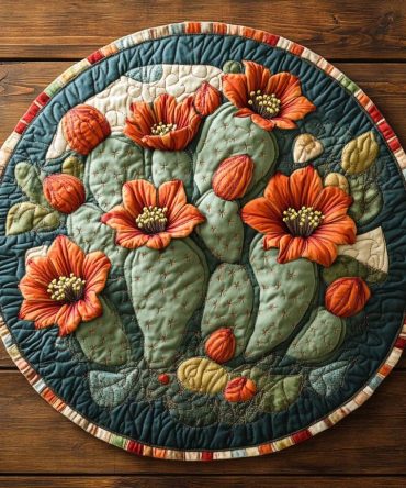Wildflower Ridge Quilted Round Mat