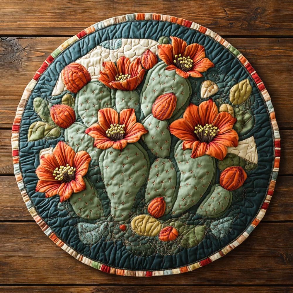 Wildflower Ridge Quilted Round Mat