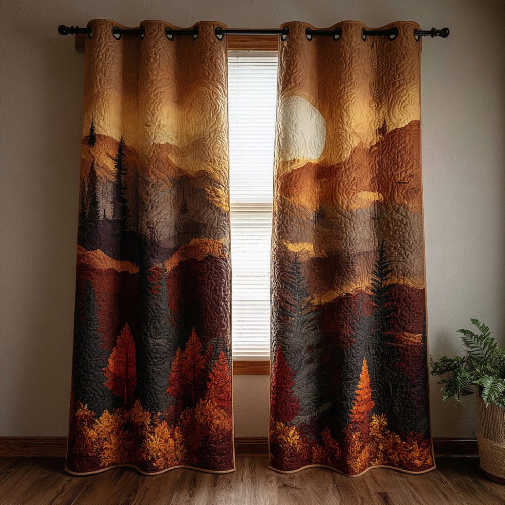 Wildwood Heart Quilted Curtains