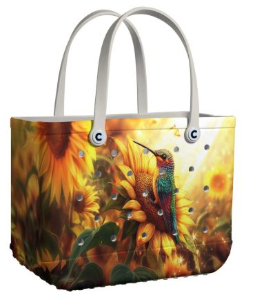 Bucket Tote Bag, Limited Edition Bogg Bag, Beach Bag Wings Of Sunshine