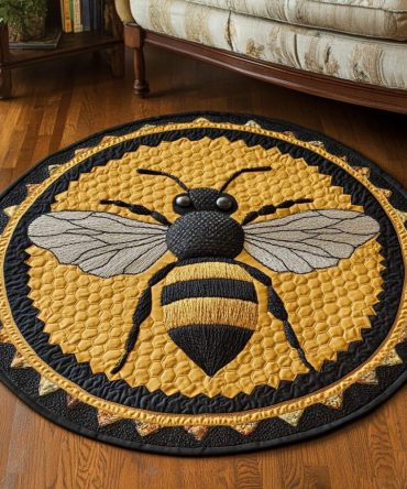 Wings Of Nectar Quilted Round Mat