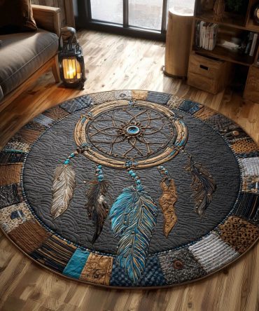 Wings Of Sleep Quilted Round Mat