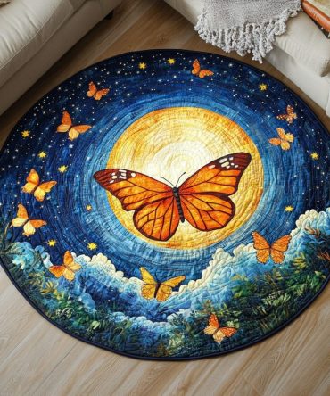 Wings Of Wonder Quilted Round Mat
