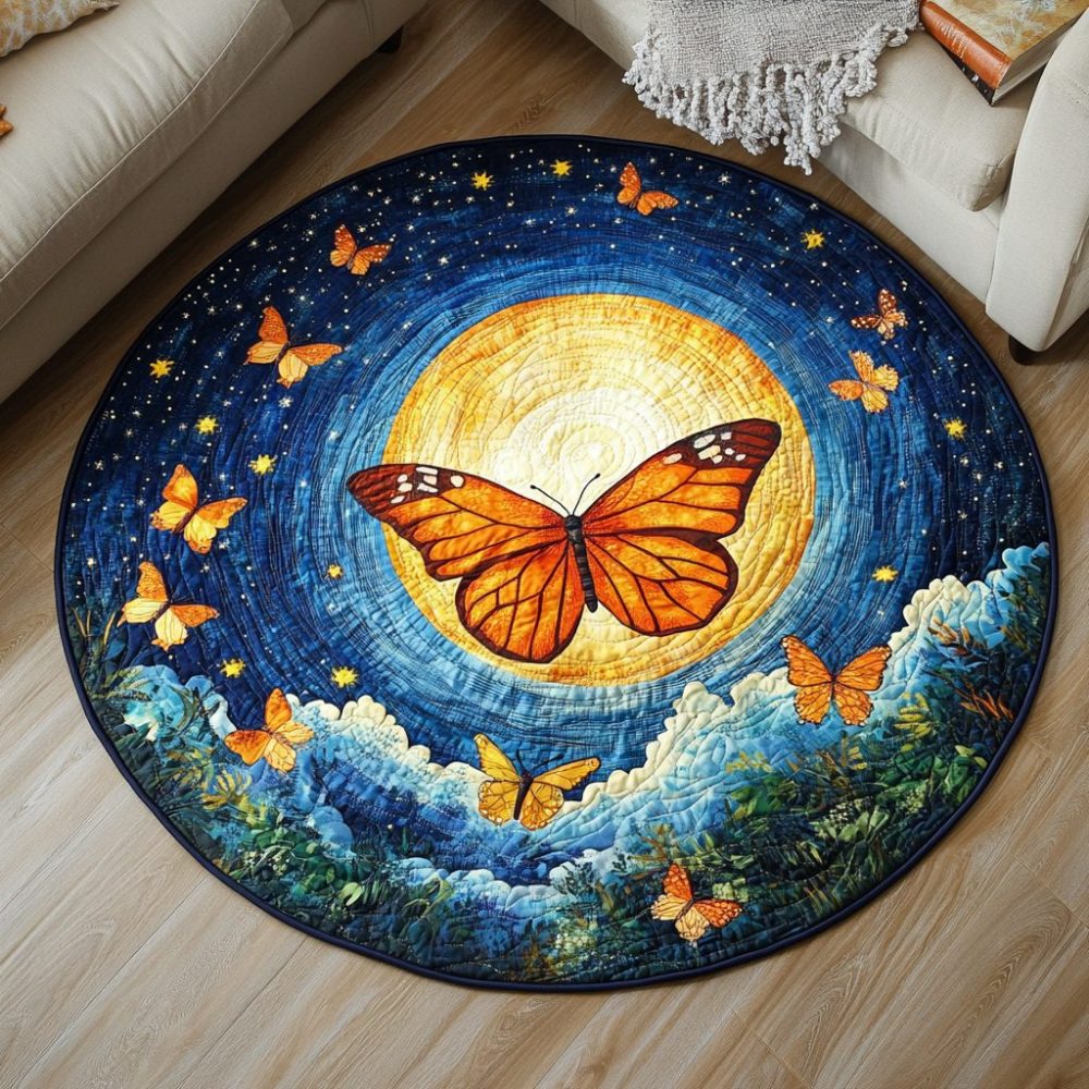 Wings Of Wonder Quilted Round Mat