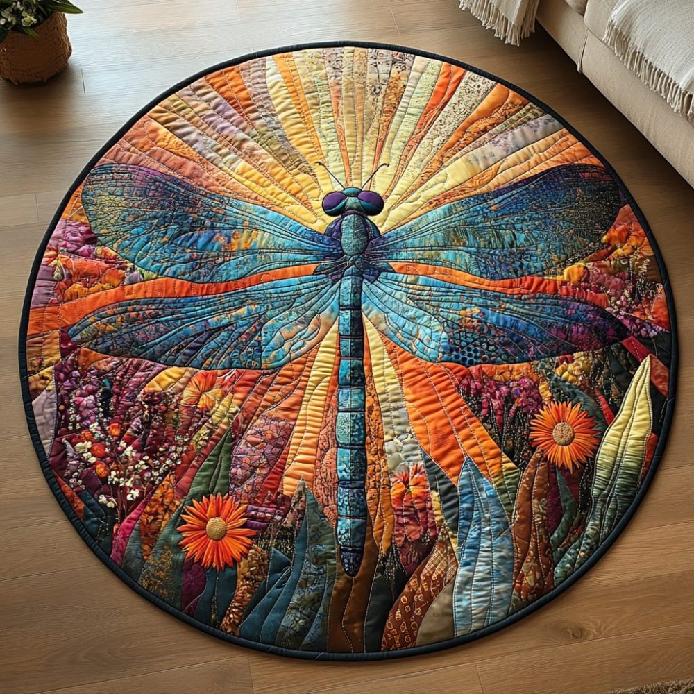Wings Of Wonder Quilted Round Mat