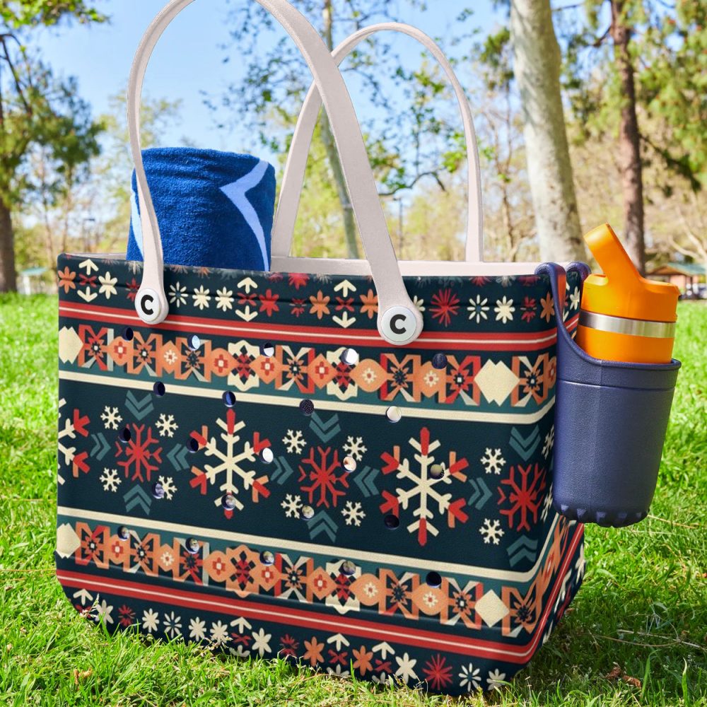 Bucket Tote Bag, Limited Edition Bogg Bag, Beach Bag Winter Adventure - Image 3