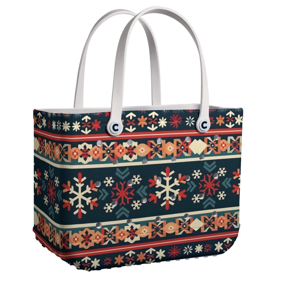 Bucket Tote Bag, Limited Edition Bogg Bag, Beach Bag Winter Adventure