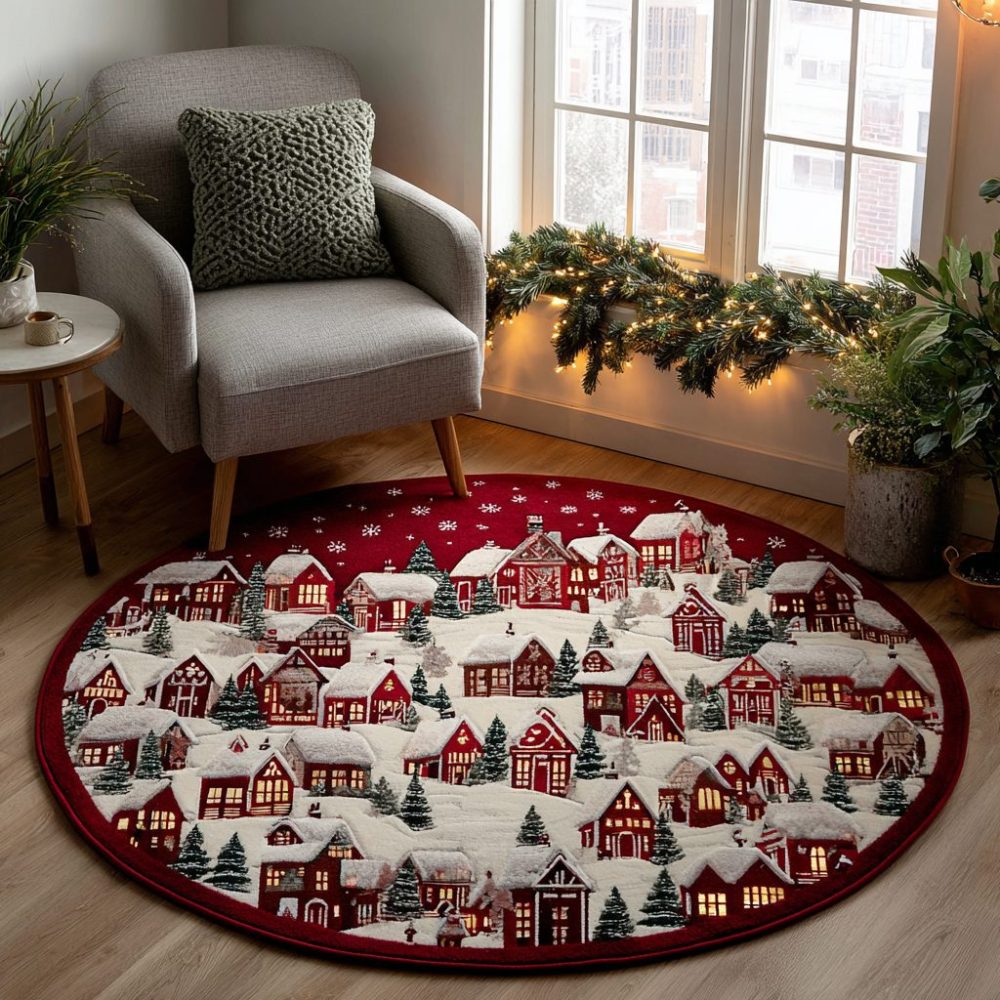 Winter Haven Quilted Round Mat