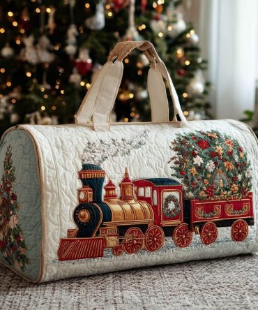 Winter Journey Quilted Duffle Bag