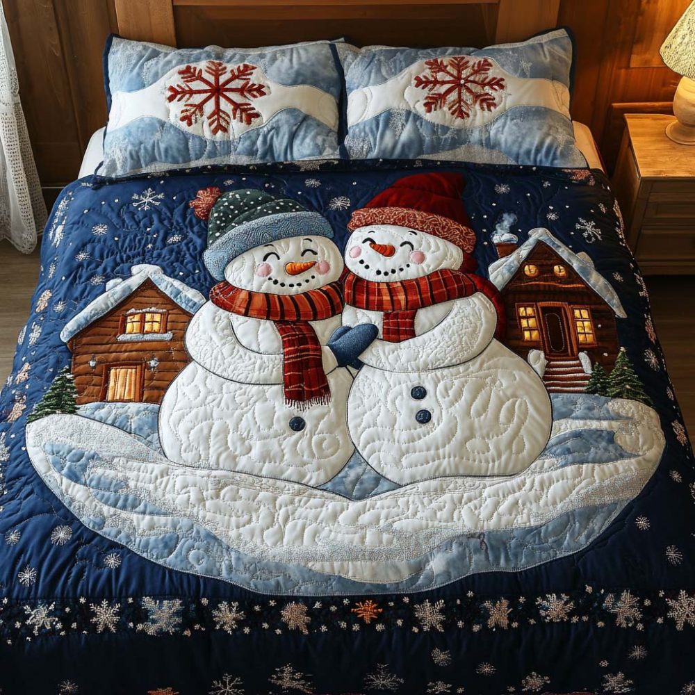 Winter Joy 3-Piece Quilted Bedding Set