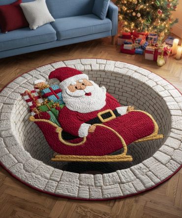Winter Magic Quilted Round Mat