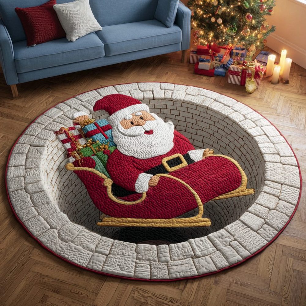Winter Magic Quilted Round Mat