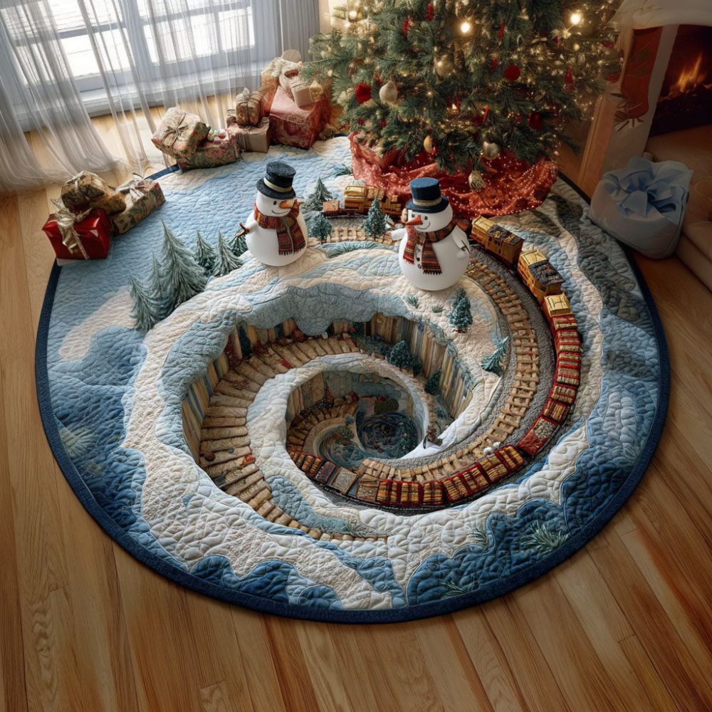 Winter Passage Quilted Round Mat