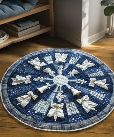 Winter Spark Quilted Round Mat