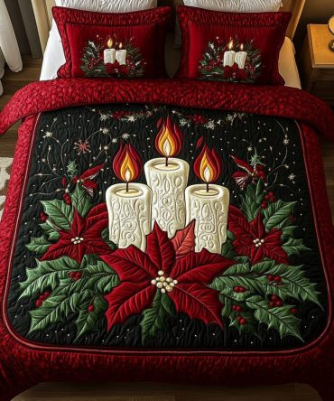 Winter Warmth 3-Piece Quilted Bedding Set