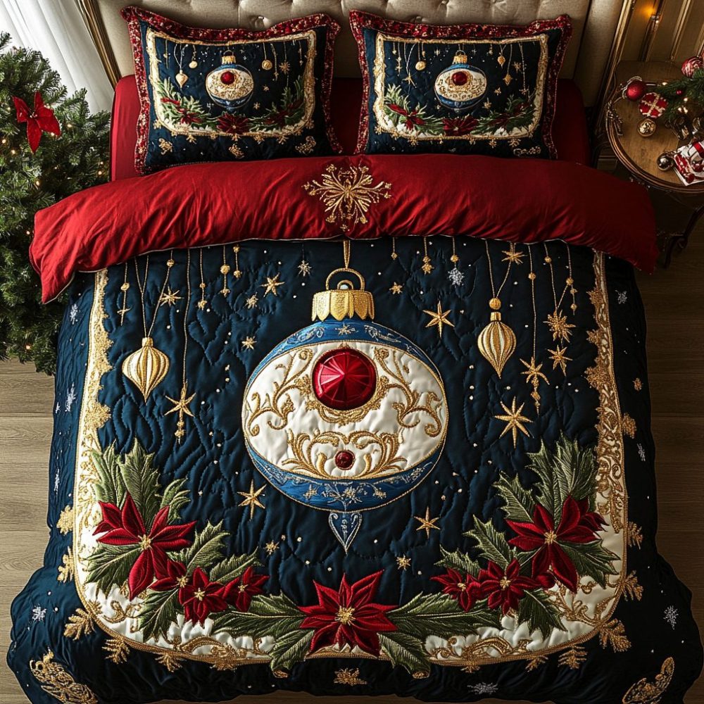 Winter Wonderland Luxe 3-Piece Quilted Bedding Set