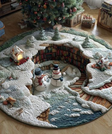 Winterbook Terrace Quilted Round Mat