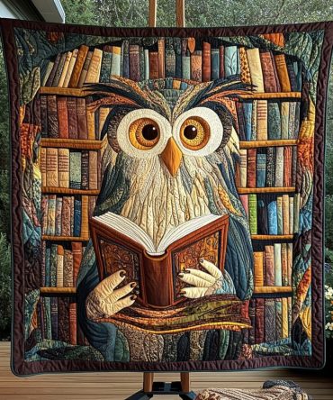 Wisdom In The Pages Quilted Blanket