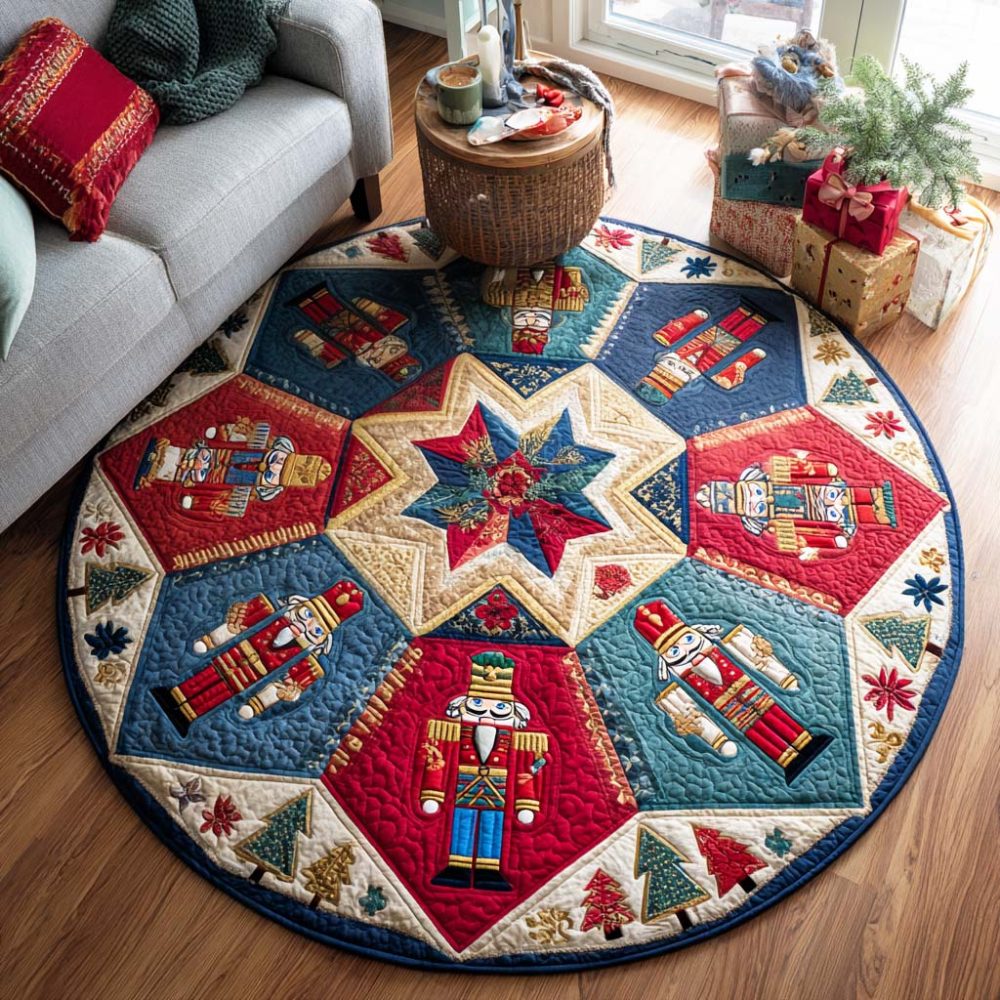 Wooden Guard Quilted Round Mat