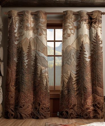 Woodland Retreat Quilted Curtains