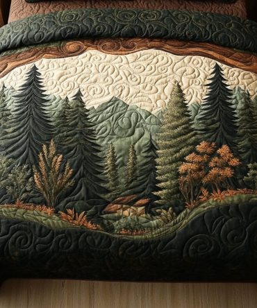 Woodland Wanderlust Quilted Blanket