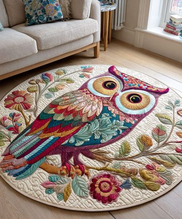 Woodland Gaze Quilted Round Mat