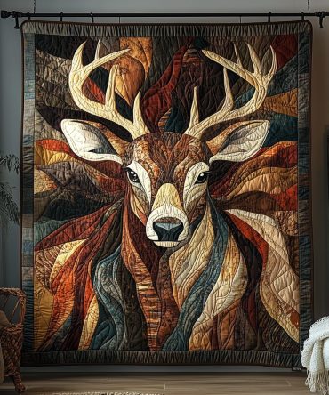 Woodland Majesty Quilted Blanket