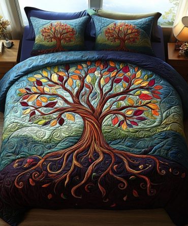 Woodland Spirit 3-Piece Quilted Bedding Set