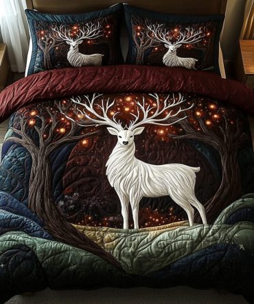 Woodland Wanderer 3-Piece Quilted Bedding Set