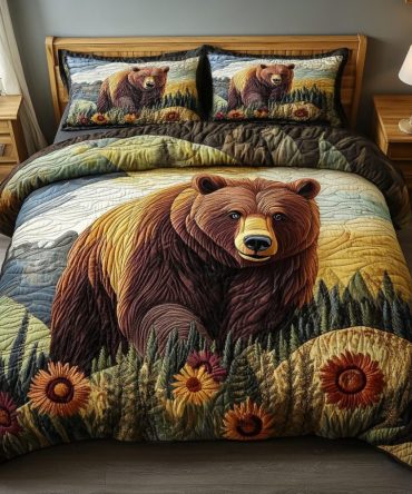 Woodland Wanderer 3-Piece Quilted Bedding Set