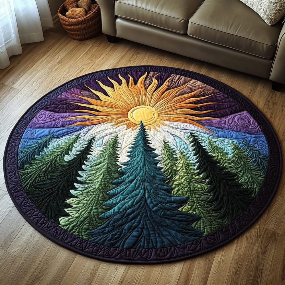 Woodland Whispers Quilted Round Mat