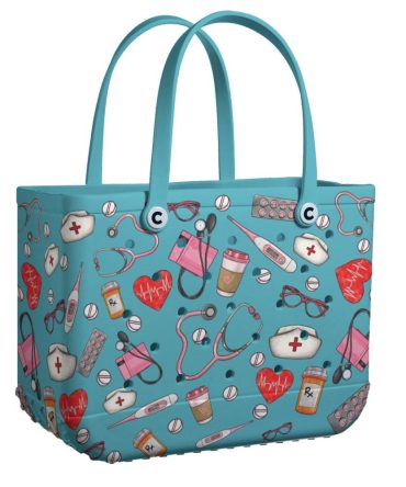 Nurse-Themed Tote Bag - Durable, Stylish, Medical Print - Perfect Gift For Healthcare Workers
