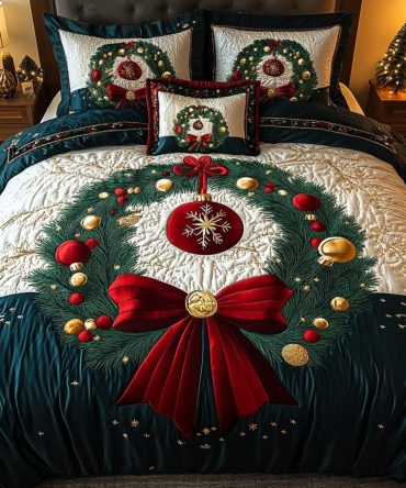 Yuletide Gemstone 3-Piece Quilted Bedding Set